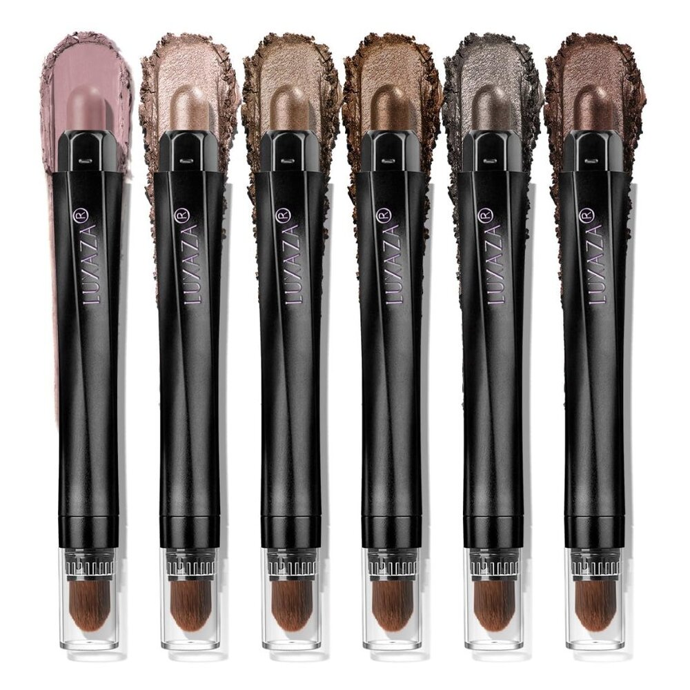 6 PCS Smokey Metallic eyeshadow stic